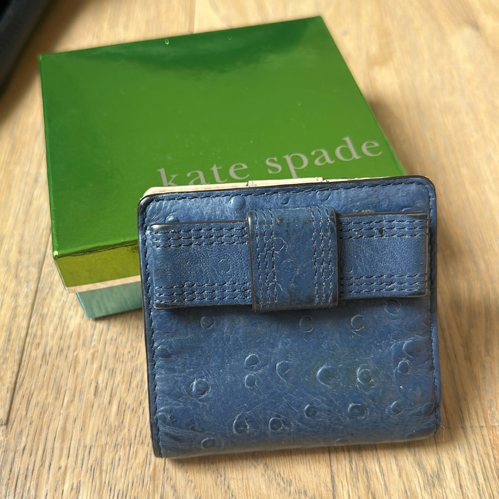 Kate Spade Navy Blue Mini Wallet
